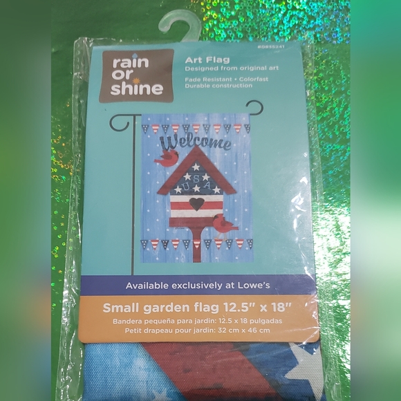 Small Garden Flag Welcome- Red, White, & Blue - Picture 1 of 5